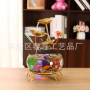 Indoor Home Decor Iron Art Flowing Water Fountain Ornament Desktop Waterfall Fish Tank Decoration Source Factory Directly - Image 3