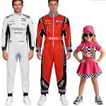 Adult Racing Suit One-Piece Training Race Car Uniform Set for Stage Performance Cosplay High-Speed Car Riding Costume