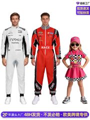 Adult Racing Suit One-Piece Training Race Car Uniform Set for Stage Performance Cosplay High-Speed Car Riding Costume