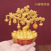 New Wealth Flowering Tree Wine Cabinet Decoration Home Living Room Wealth Attracting Feng Shui Money Tree Creative Gift - Image 2
