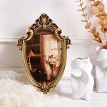 Retro European and American Resin Carved Crown Decorative Picture Frame Wall Hanging Home Decoration Artistic Ornament