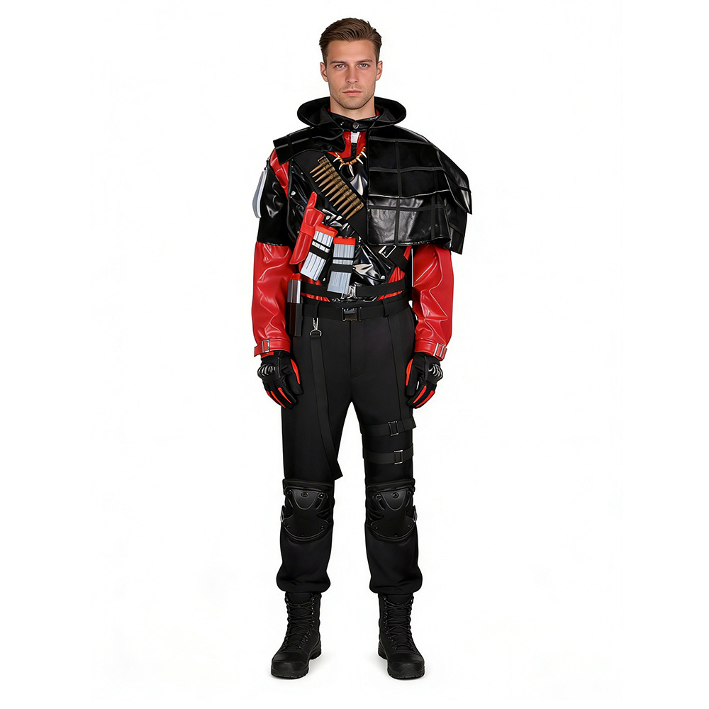 O1CN01Y4RO381vG0ZIJpZlp_2744716144-0-cib.jpg Delta Action Cosplay Costume Adult Stage Performance Suit Like Assala BOSS Game Red Owl Sayed Outfit for Performances - Image 1