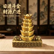 Bronze Coin Tower Rotating Creative Metal Artwork for Desktop Decoration Ideal Gift for Cashier Counter Living Room Decor - Image 4