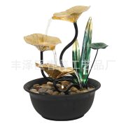 Simplified Home Water Flow Ornament Circular Wealth Attracting Office Opening Gift Living Room TV Cabinet Decor - Image 5