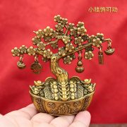 New Feng Shui Wealth Attracting Tree Home Decoration Metal Craft Customizable Money Tree Ideal Housewarming Gift - Image 2