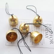 Mini DIY Metal Wind Chimes Bronze Material Accessories Anti-Theft Bell Christmas Decorations Hanging Ornaments Custom Metal Medal Badge - Image 2