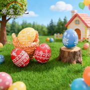 Creative Cute Resin Easter Egg Decorative Ornaments Customizable Desk Decoration Gifts for Office Car Miniature Landscape Accessories - Image 2
