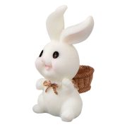Customizable Decorative Rabbit House Resin Craft Cute Cartoon Animal Carrot Theme Micro Landscape Garden Art Ornament