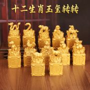 2026 New Custom Metal Medal Badge Gold Plated Business Opening Gift Lucky Wealth Attraction Home Decoration Zodiac Rotating Ornaments - Image 2