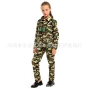 Children's Soldier Doll Performance Costume Camouflage Outfit for Girls and Boys Military Uniform Stage Performance Wear - Image 4