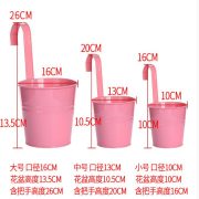Colorful Flower Bucket Metal Hanging Plant Pot Greenery Holder Personalized Suspended Bucket Home Balcony Decorative Metalwork - Image 5
