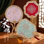 Handmade DIY SONGJIN Pearl Fan Material for Group Building Mother's Day Gift Traditional Chinese Style Decorative Ornament