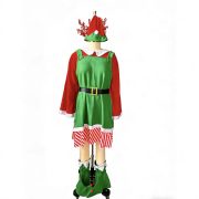 New Christmas Gingerbread Man Halloween Adult Costume Skeleton Knight Cosplay Jumpsuit for Stage Performance - Image 5