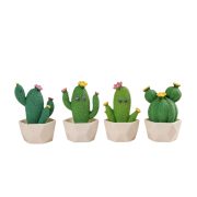 Customizable Creative Miniature Cactus Potted Plant Resin Home Decor DIY Decoration Accessories Tabletop Car Ornament - Image 5