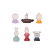 Customizable Retro Glow Oil Lamp Resin Desktop Decoration Vintage Coal Oil Lamp Model DIY Craft Ornament - Image 5