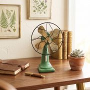 ZAKKA Customizable Decorative Resin Ornament Home Decoration Fan Craft Weathered And Worn Process 13640 - Image 4