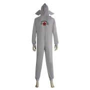 Stranger Things 5 Cosplay White Jumpsuit Sleepwear Adult Stage Performance Costume Burst Face Carnivorous Flower Outfit - Image 4