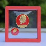 Custom Metal Medal Badge Chairman Mao Head Portrait Enamel Lapel Pin 3.5cm Electroplated Style Home Residence Design