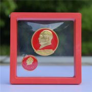 Custom Metal Medal Badge Chairman Mao Head Portrait Enamel Lapel Pin 3.5cm Electroplated Style Home Residence Design
