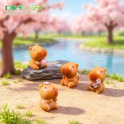 Adorable Customizable Decorative Ornaments Capybara Figurine for Miniature Landscape Garden Decoration DIY Accessories - Image 2