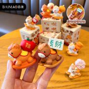 原创马上有钱摆件女国潮树脂磁吸小马公仔小摆件马年生肖摆件礼品 - Image 2