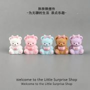 Customizable Decorative Resin Butterfly Bow Bear DIY Jewelry Hairpin Fridge Magnet Scene Decoration 3D Miniature Artwork
