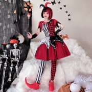 Adult Halloween Circus Revival Clown Costume Stage Performance Dress Carnival Masquerade Ball Gown for Adults - Image 2