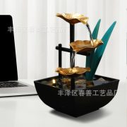 Home Decor Office TV Shopping Iron Art Flowing Water Fountain Ornament Cross-Border Feng Shui Decorative Accessories - Image 3