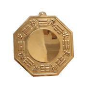 Custom Metal Medal Badge Yellow Bronze Eight Trigrams Mirror Relief Concave Convex Tai Yang Yang Fish Decorative Hanging Ornament - Image 6