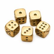 Solid Brass Dice Sieve Creative Personalized Durable Copper Crafts for KTV Factory Wholesale Custom Metal Medal Badge - Image 4