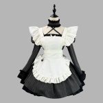 New Alice Maid Suit Japanese Stripe Style Adult Stage Performance Costume LOLITA Game Set Cosplay Outfit