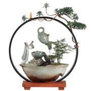 Creative Ceramic Flowing Water Fountain Ornament for Living Room Shop Desktop Office Moving Opening Gifts - Image 5