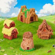 Creative Cartoon Miniature House Resin Craft Customizable Decorative Ornaments Potted Succulent Desktop Decoration Trendy Toy - Image 4