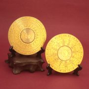 Custom Metal Tai Chi Luo Pan Rotatable Desktop Ornaments Feng Shui Craft Gifts Wholesale Brass Engraving Lucky Star Design