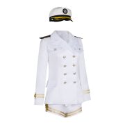 Zhang Yuan Ying Adult Stage Performance Costume White Sailor Uniform Naval Style Role Play Cosplay Stage Outfit - Image 2