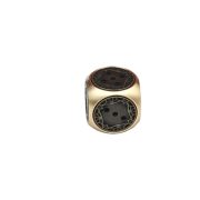 Custom Metal Dice With Brass Pattern Handcrafted Outdoor Table Game Home Desktop Craft Decorative Ornaments - Image 5