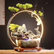 New Chinese Style Flowing Water Fountain Ornament for Living Room Office Desktop Moving In Business Opening Gifts Feng Shui Wealth Attracting Decoration - Image 4