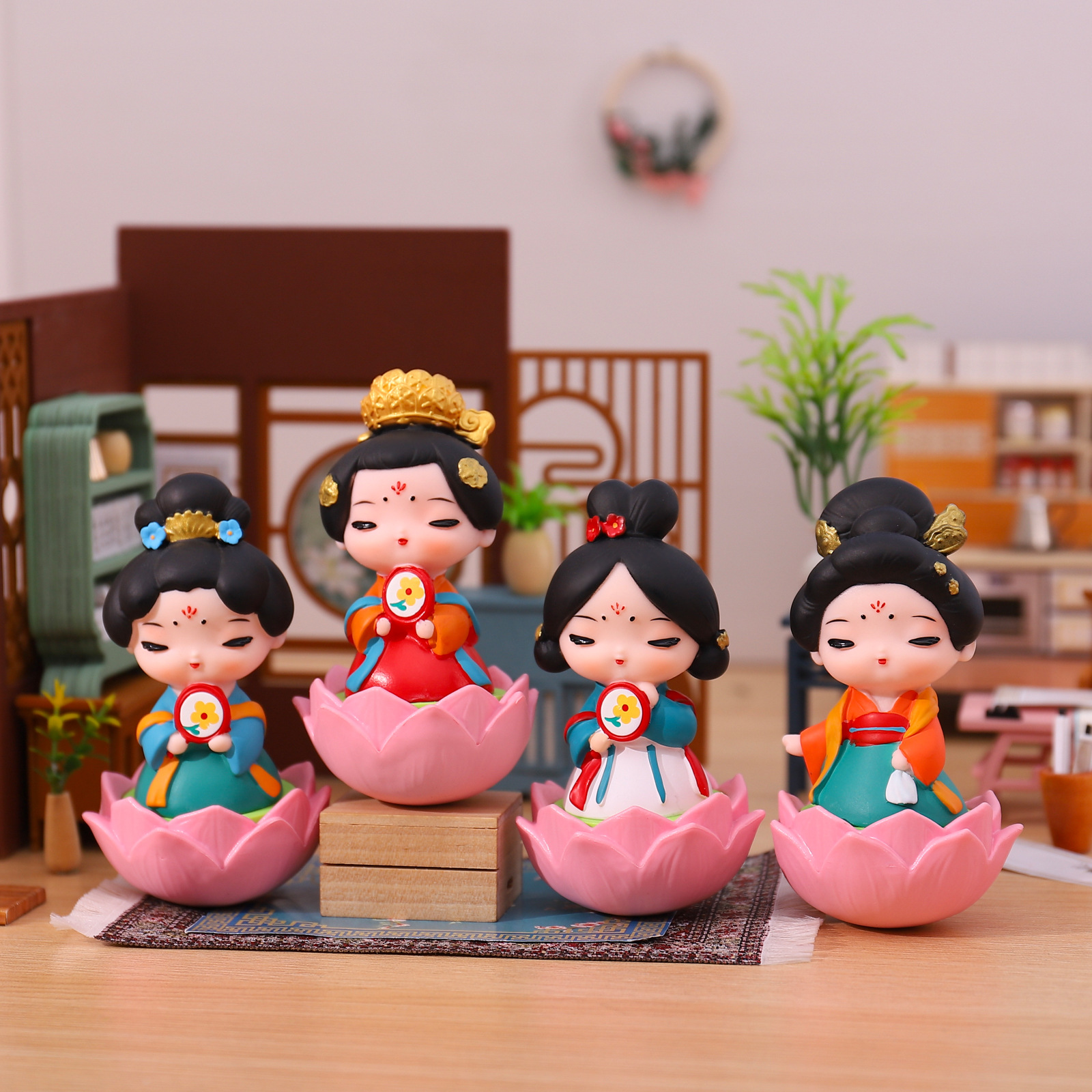 O1CN01Zznll21lRKBkC7ekH_3002404815-0-cib.jpg 创意国潮手办唐仕女不倒翁桌面摆件客厅玄关家居装饰景区热卖文创 - Image 1