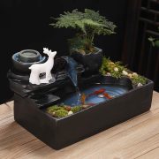 Creative Home Decoration Flowing Water Fountain Ornament Living Room Decorative Humidifier Business Opening Gift - Image 4