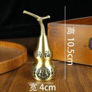 Custom Metal Medal Badge Copper Gourd Tabletop Decoration Medium Size Home Study Living Room Fortune Enter Wholesale - Image 4