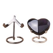 Natural Crystal Heart-Shaped Metal Stand Agate Slice Crystal Base Holder Wholesale Custom Metal Medal Badge Craft - Image 5