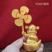 2026 Year Fortune Windmill Ornament Metal Craft Customized Badge Home Living Room Decorations Chinese Style Moving Gift - Image 3
