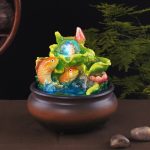 Good Luck Carp Spitting Pearls Garden Ornament Creative Flowing Water Fountain Gift Ideal For Opening Business Essential