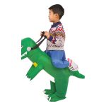 Inflatable Dinosaur Suit for Children Adults Halloween Costume Cartoon Performance Outfit Dinosaur Rider for Stage Show