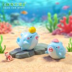 Adorable Miniature Shark Top Ball Customizable Decorative Ornaments for Ocean Aquarium Scenery DIY Accessories Resin Crafts