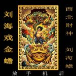 Northwest Wealth God Metal Craft Custom Metal Medal Badge Wealth Attraction Treasure Card Holder Gold Frog Design Ornament