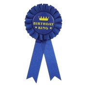 New European and American Style Custom Metal Medal Badge Gold Blue Black Birthday King Chest Flower Wholesale