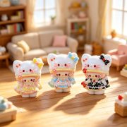 Resin Creative 3D Cartoon Kitty Cat Figurine Customizable Decorative Ornament Desktop Miniature Landscape Decoration - Image 2