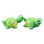Flower Delight Garden Customizable Decorative Ornaments Eco-Friendly Miniature Landscape Bottle with Green Turtle Figurine