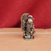 黄铜Q版关公卡通小人物关公关二爷复古装饰桌面茶宠工艺品小摆件 - Image 3